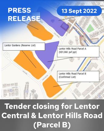 Closing tender for Lentor Central, Lentor Hills Road (Parcel B)
